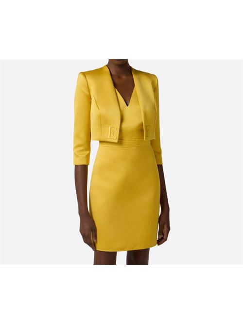 Duchesse and tulle dress with jacket ELISABETTA FRANCHI | TB00161E2.EV4